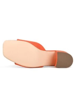 Lena- Muiltjes Met Hak - Orange -Mode Schoenen a3db846962ee4734a2691c50ddc1b0f4
