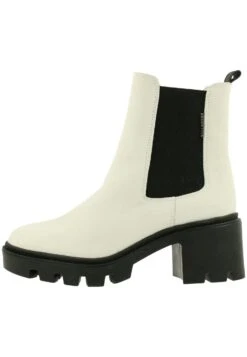 Bullboxer Enkellaarsjes Met Plateauzool - White