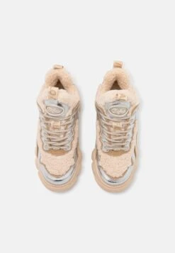 Buffalo Chai Warm - Sneakers Laag - Cream/Silver-Coloured -Mode Schoenen a8c891d3cee3475ea5b6b40d0ab0b010