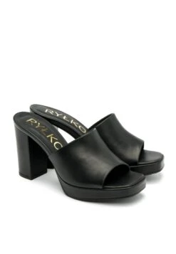 Muiltjes Met Hak - Czarny -Mode Schoenen b11cea4e3de646b4897ef140566a10c9