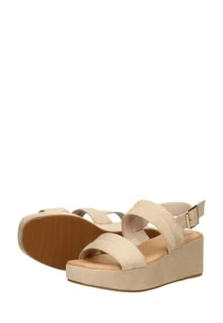 Sandalen Met Sleehak - Beige -Mode Schoenen b1cbc8f6bee14a9d95c7c0af929b7aad