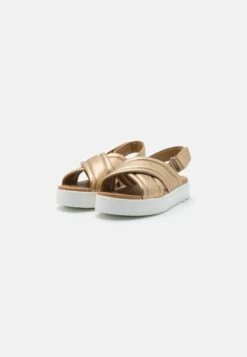 Ugg Zayne Slingback - Sandalen Met Plateauzool - Gold Metallic -Mode Schoenen b1d8da72c4924127b42a3598ec1b9655