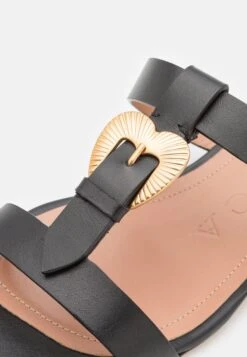 Heart Buckle - Muiltjes - Black -Mode Schoenen b2affe3ef7ca46e6b24dbd55c2473372