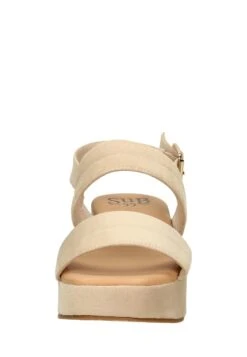 Sandalen Met Sleehak - Beige -Mode Schoenen b3d1aa3511d94971bdfe58e544be7897