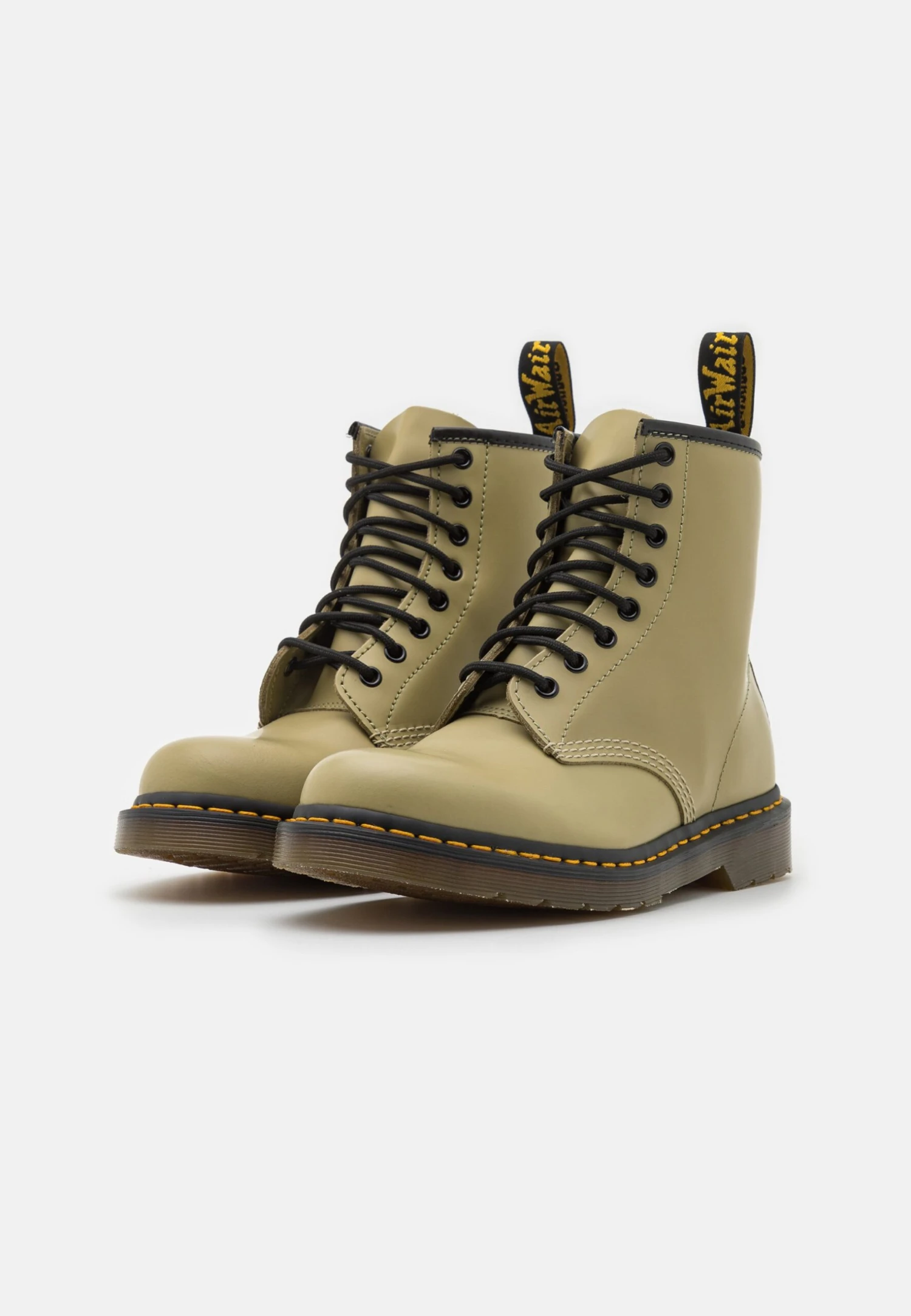 Dr. Martens 1460 Unisex- Veterboots - Pale Olive Smooth 4 Dr. Martens 1460 Unisex- Veterboots - Pale Olive Smooth - Afbeelding 2