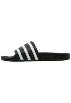 Mode Schoenen 50 Adidas Originals Adilette Unisex - Muiltjes - Black/White