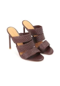 Kazar Clotilde Elegant On A Tall Heel - Muiltjes Met Hak - Dark Brown -Mode Schoenen be8481c0e7d64423ad8a1b0f86d8c1b3