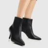PULL & BEAR With Pointed Toe - Korte Laarzen - Black -Mode Schoenen c03aa4e1a98b444f956e3136bb0afeee