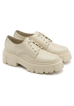 Sportieve Veterschoenen - Beige -Mode Schoenen cab22a2d416347ce8f895b330bf818df