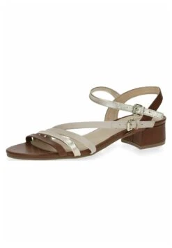Caprice Sandalen - Cognac Gold -Mode Schoenen cbd1ee52579c4518a5500b26c1d03c55