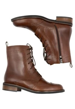 Dreimaster Veterboots - Dunkelbraun -Mode Schoenen d3fadcbf77854fffaa88309b1f5275f3