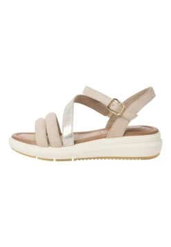 Tamaris Comfort - Sandalen Met Plateauzool - Beige