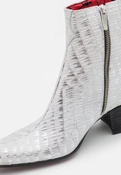 Sylvian Unisex - Cowboy-/Bikerlaarsjes - Denim White/Charol White/Speckle Espego Silver -Mode Schoenen d5d60b43d09f429f9ca45a8dd2fa87c8