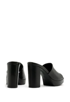 Muiltjes Met Hak - Czarny -Mode Schoenen ec3b62699e364cac8fb8b9f3515f5a55