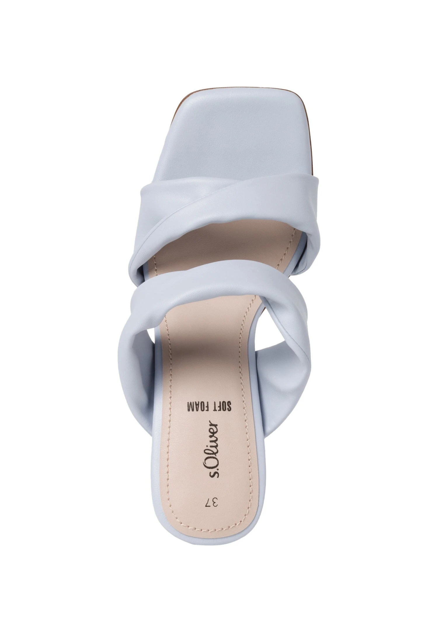 S.Oliver Muiltjes Met Hak - Soft Blue 5 S.Oliver Muiltjes Met Hak - Soft Blue - Afbeelding 3