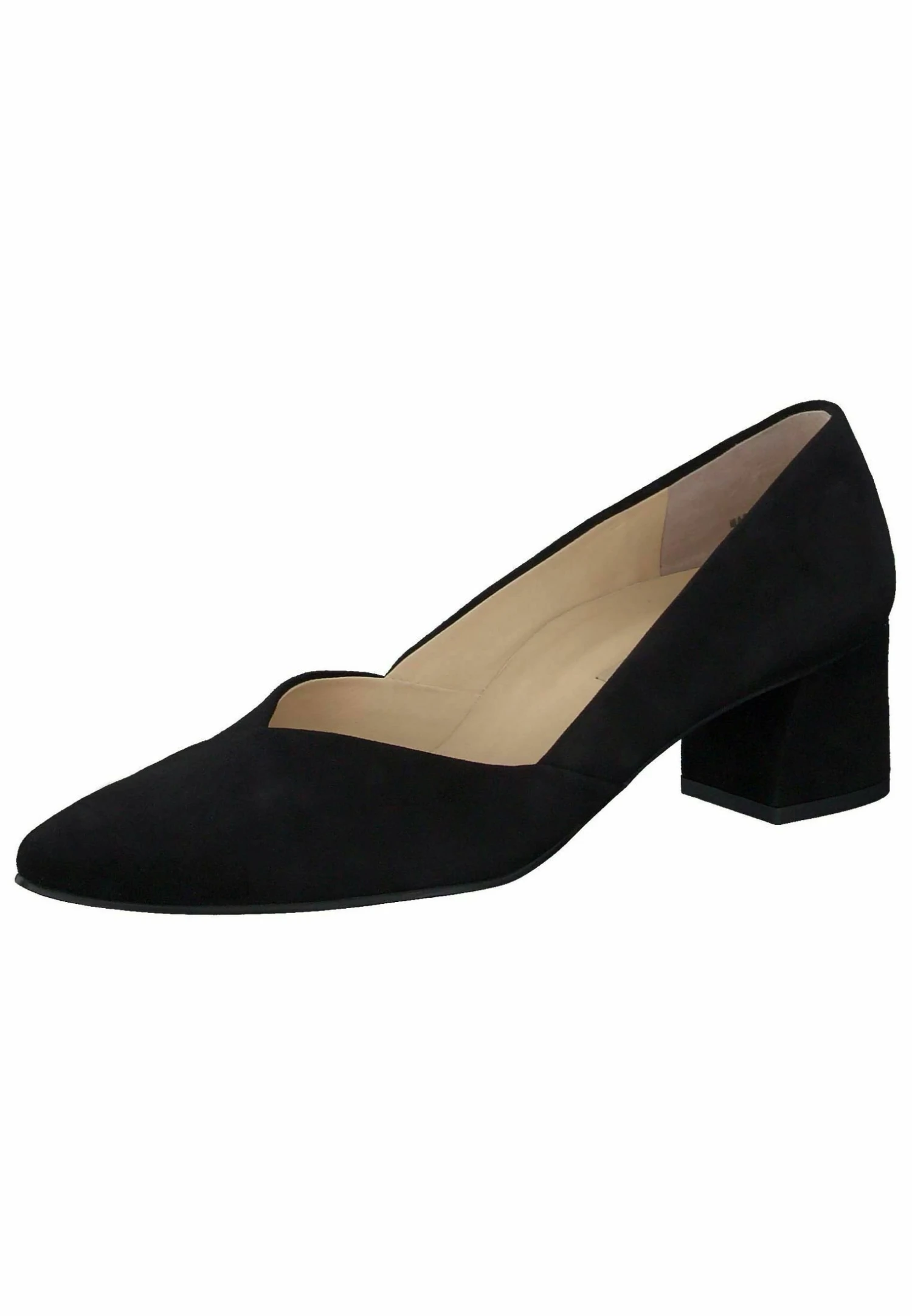 Paul Green Klassieke Pumps - Samtziege Schwarz Natur 4 Paul Green Klassieke Pumps - Samtziege Schwarz Natur - Afbeelding 2