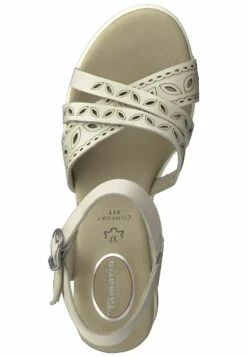 Tamaris Sandalen Met Sleehak - Offwhite -Mode Schoenen eed910e808a846e6a9b151d170933b62