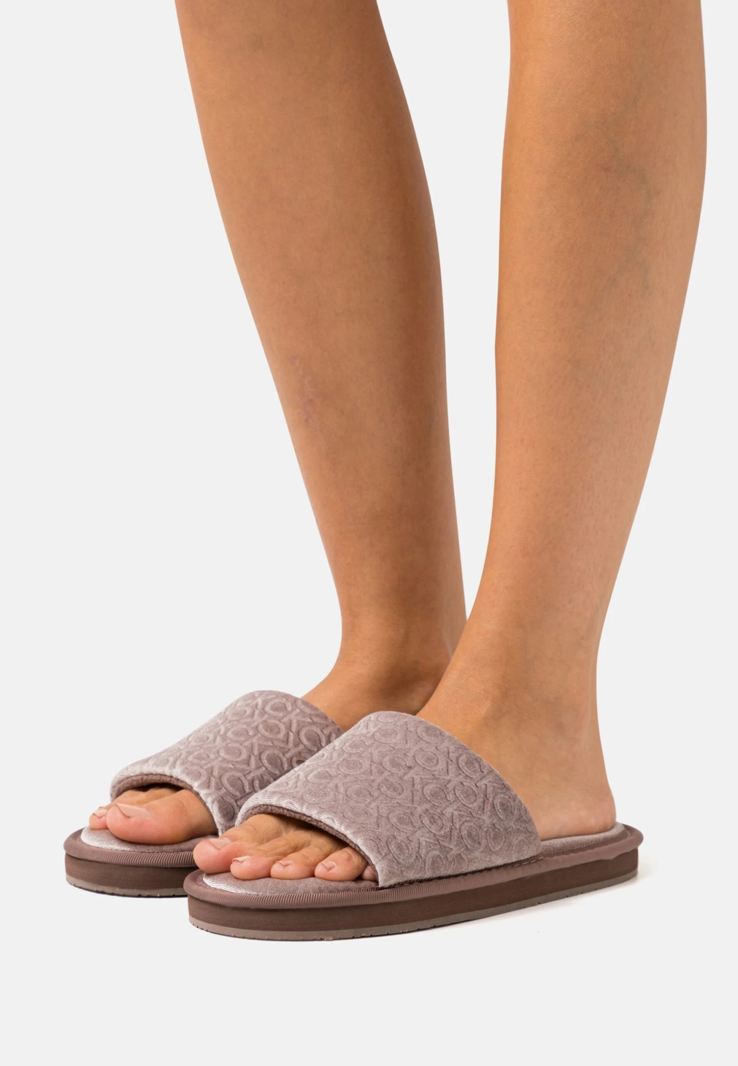 Calvin Klein Flatform Sandal Vel - Pantoffels - Deep Taupe 3 Calvin Klein Flatform Sandal Vel - Pantoffels - Deep Taupe