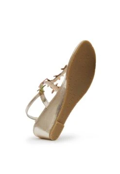 Sandalen Met Sleehak - Gold -Mode Schoenen fa5eb174784644b893a40b424105da07